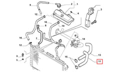 Ducato Motor Radyatörü Alt Hortumu Şema