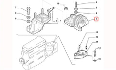 Master Motor Arka Bağlantı Takozu Şema