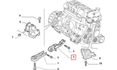 Ducato Motor Arka Bağlantı Takozu Şema