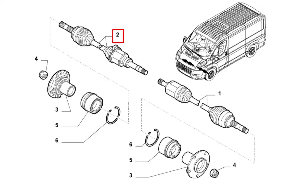 Ducato Ön Aks Komple Şema