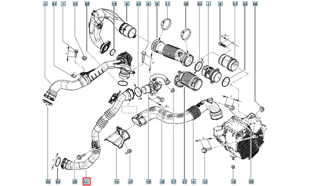 Lodgy Turbo Borusu Şema