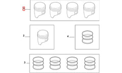 Ducato Silindir Onarım Seti (Piston, Segman) Şema