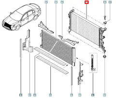 Latitude Motor Su Radyatörü Şema