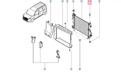 Lodgy Radyatör Bağlantı Ayağı Şema
