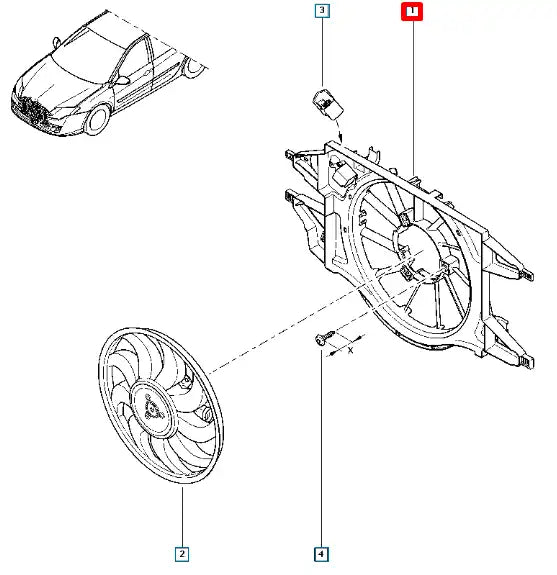 Laguna Fan Motoru Komple Şema