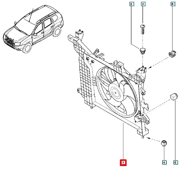Duster Fan Motoru Komple Şema