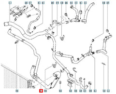Fluence Motor Radyatörü Alt Hortumu Şema