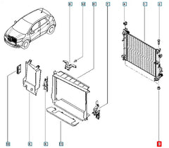 Sandero Radyatör Bağlantı Ayağı Şema
