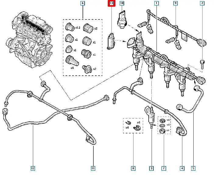 Megane Yakıt Basınç Sensörü Şema
