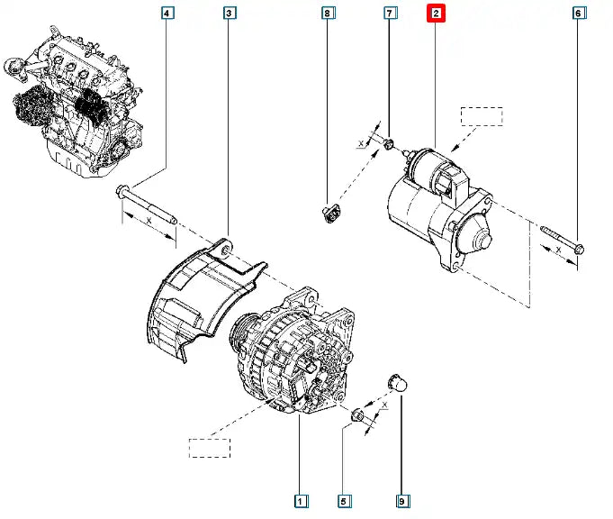 Clio Marş Motoru Şema