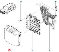 Megane Motor Beyni Koruma Kapağı Şema