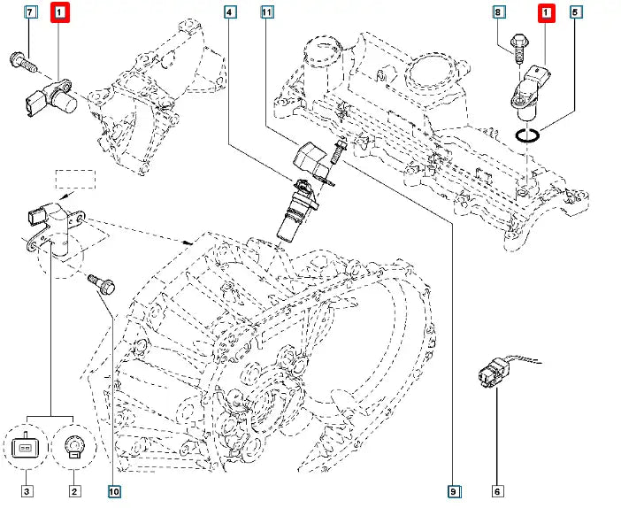 Lodgy Eksantirik Mil Sensörü Şema