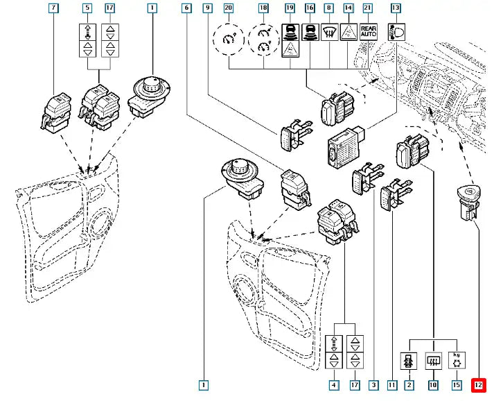 Laguna Dörtlü Butonu Şema