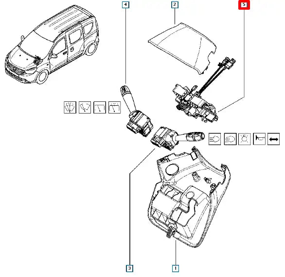 Lodgy Direksiyon Airbag Sargısı Şema