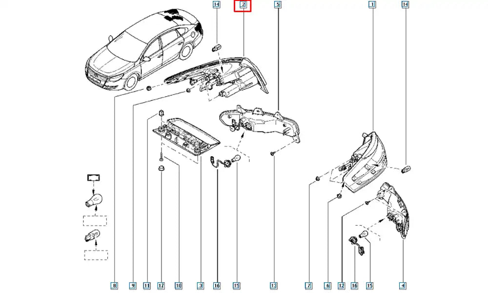 Duster Stop Lambası Şema