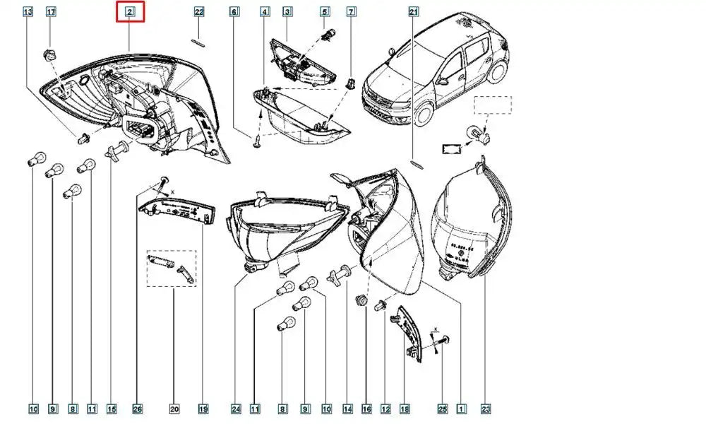 Sandero Stop Lambası Şema