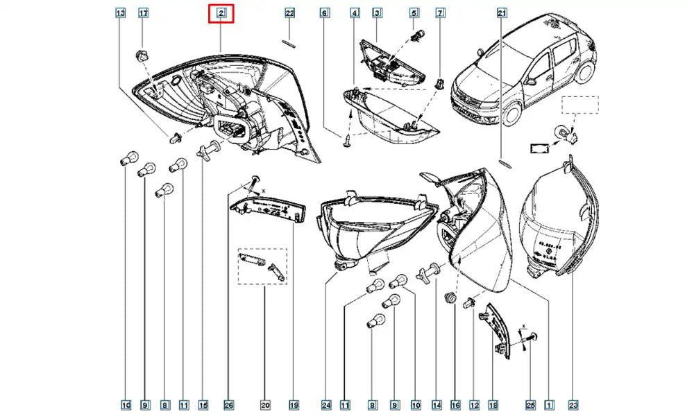 Sandero Stop Lambası Şema