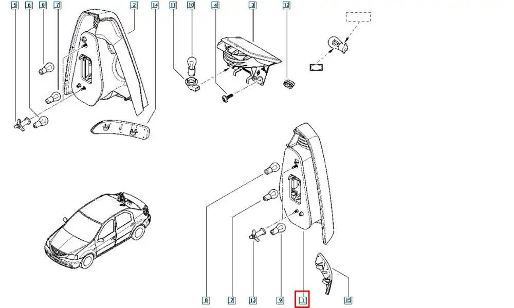Logan Stop Lambası Şema