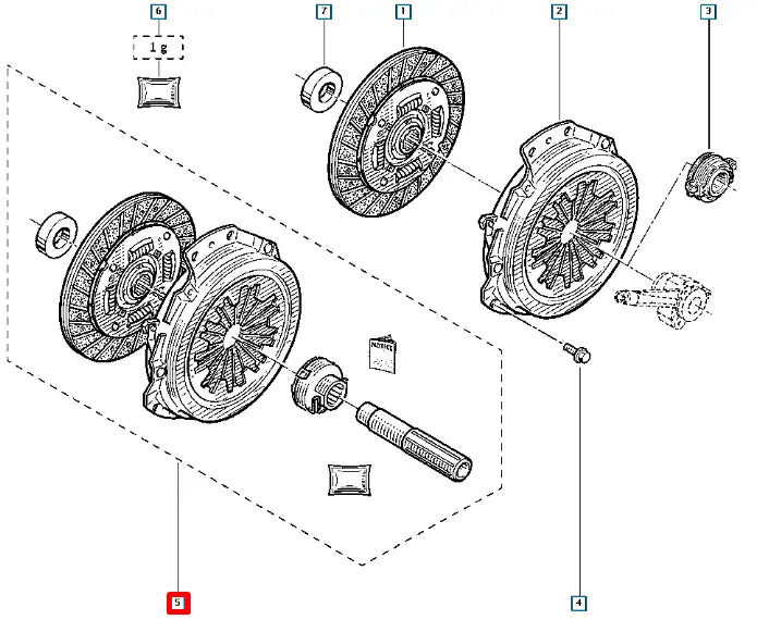 Duster Debriyaj Seti ( Baskı, Balata ) Şema