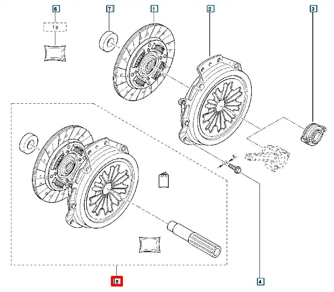 Captur Debriyaj Seti ( Baskı, Balata ) Şema