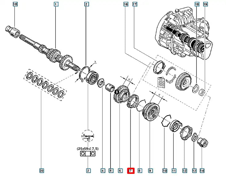 Kangoo Senkromeç Sarısı Şema