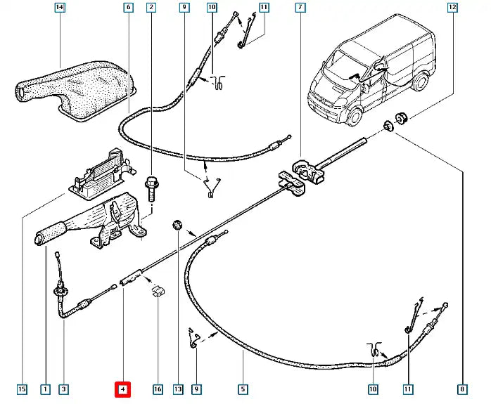 Trafic El Fren Teli Şema