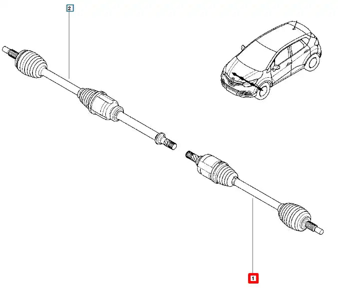 Duster Ön Aks Komple Şema