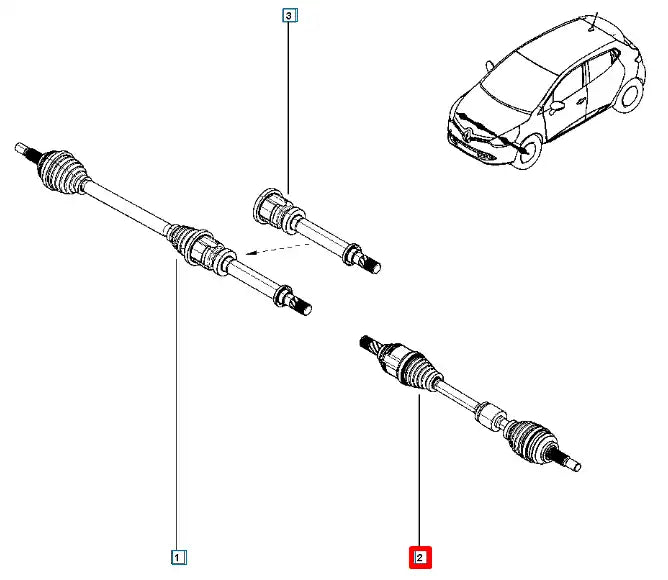 Captur Ön Aks Komple Şema