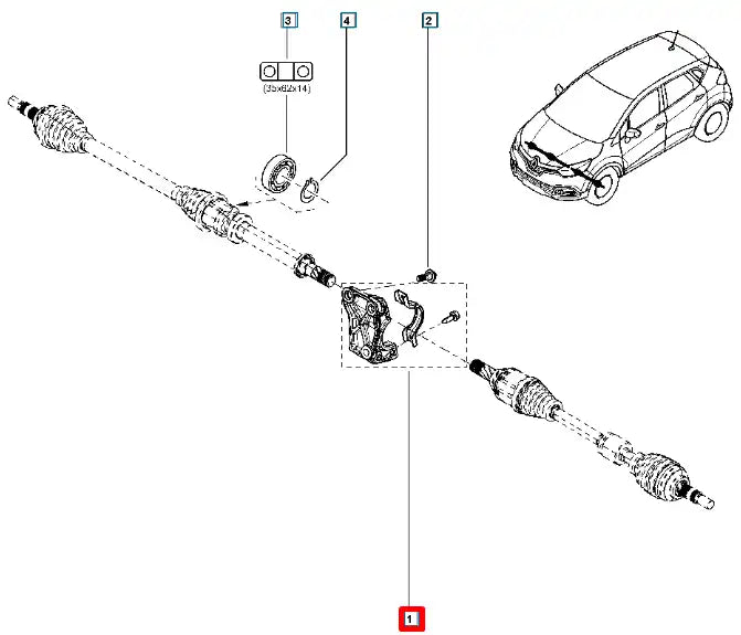 Kangoo Aks Mil Taşıyıcı Şema