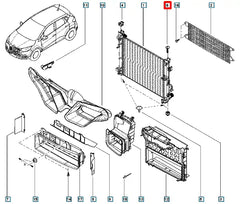 Sandero Radyatör Bağlantı Ayağı Şema