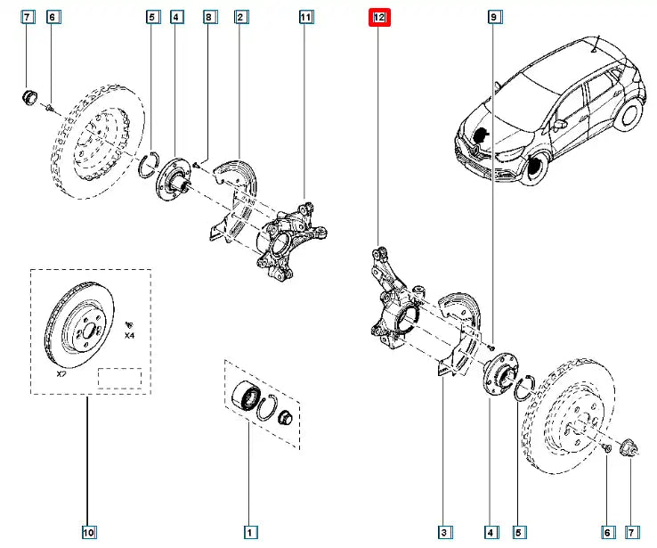 Captur Aks Taşıyıcı Şema