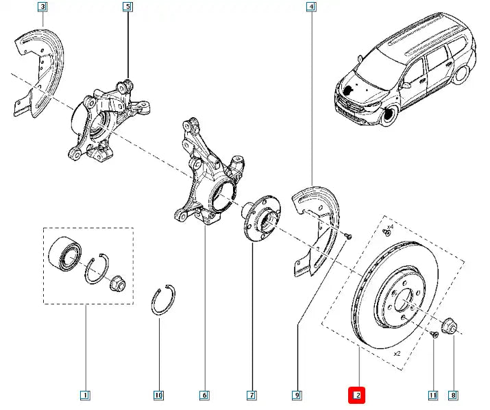Modüs Ön Fren Diski Şema