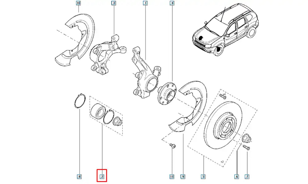 Duster Aks Bilyası Şema