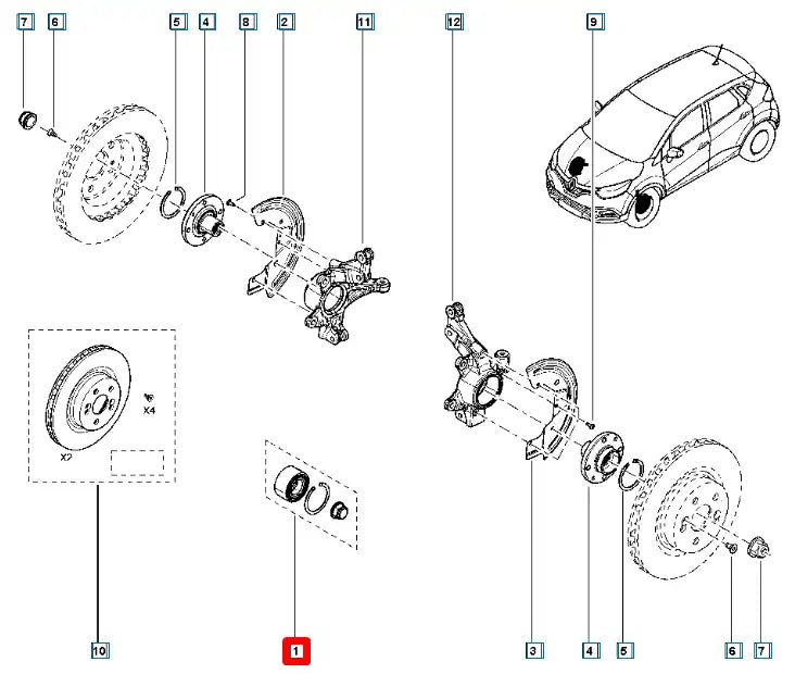 Duster Aks Bilyası Şema