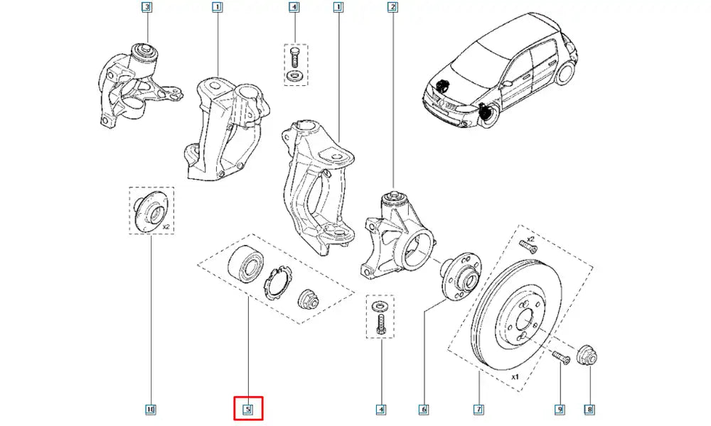 Trafic Aks Bilyası Şema