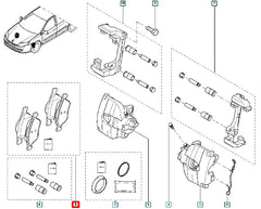 Laguna Ön Fren Balatası Şema