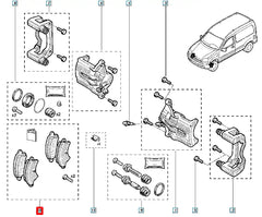 Megane Ön Fren Balatası Şema