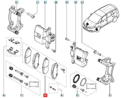 Megane Ön Fren Balatası Şema