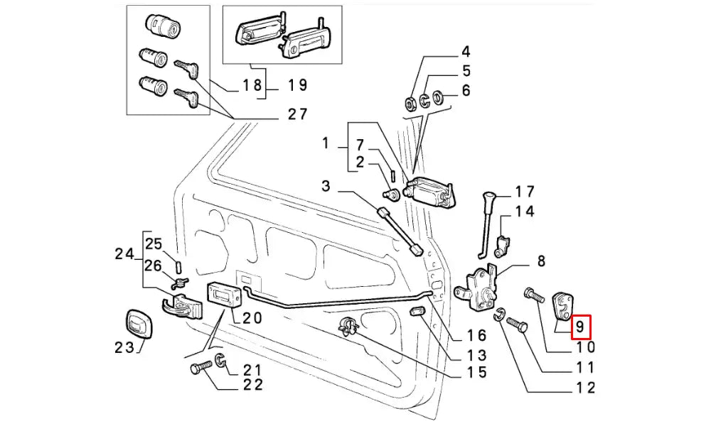 Doğan Kapı Kilit Karşılığı Şema