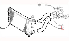 Brava Motor Radyatörü Alt Hortumu Şema