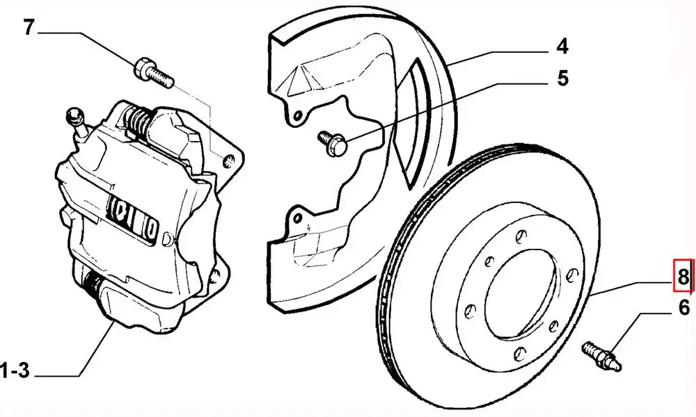 Siena Ön Fren Diski Şema