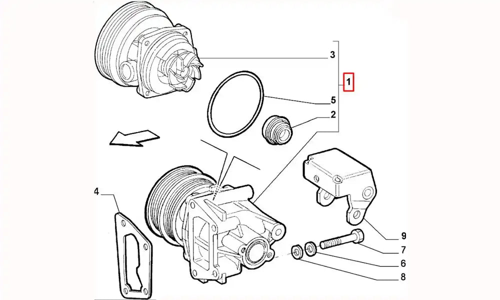 Brava Su Pompası Şema