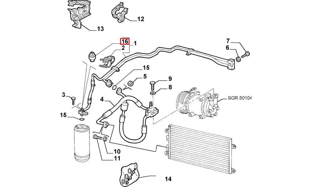 Doblo Klima Müşürü Şema