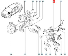 Fluence Debriyaj Pedalı Şema