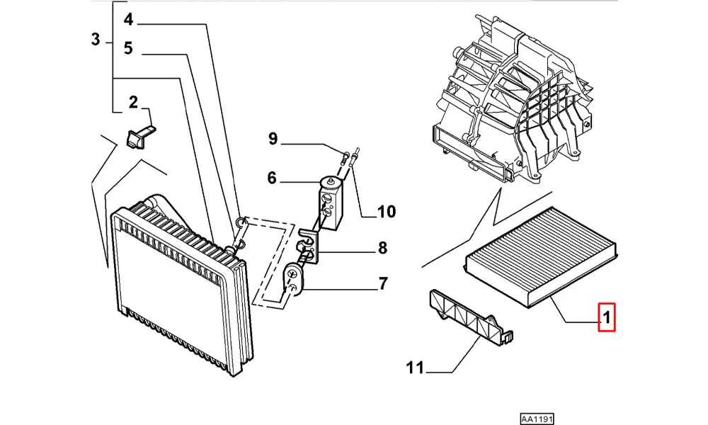 Doblo Polen Filtresi Şema