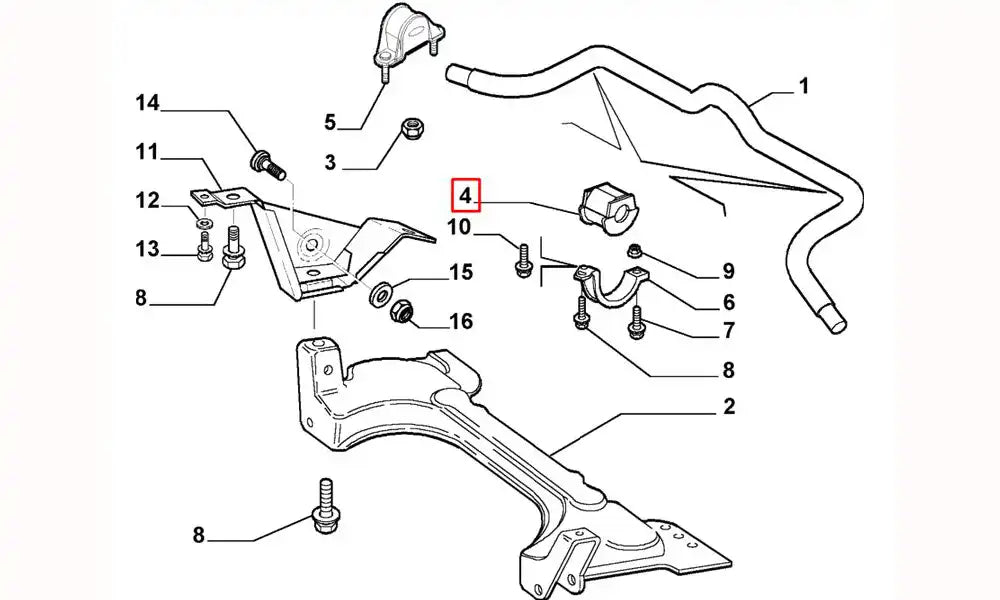 Doblo Viraj Demiri Lastiği Şema