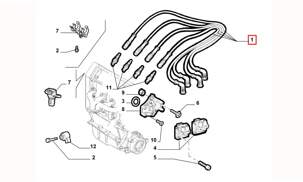 Punto Buji Kablosu Şema