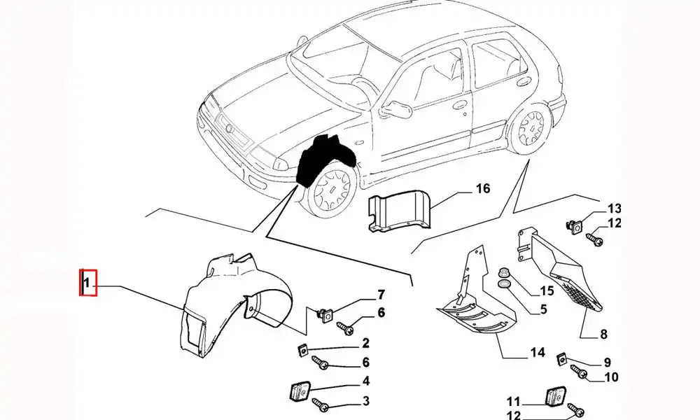 Palio Çamurluk Davlumbazı Şema