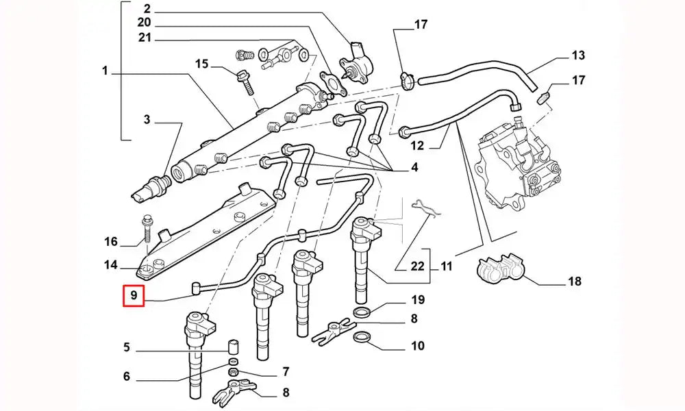 Linea Enjektör Borusu Şema