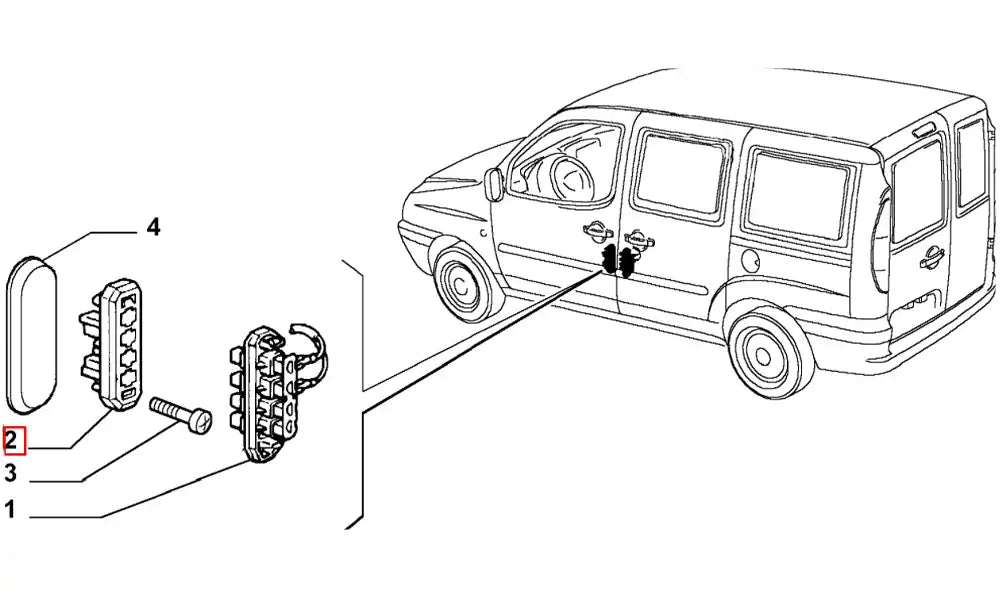 Doblo Kapı Işık Otomatiği Şema